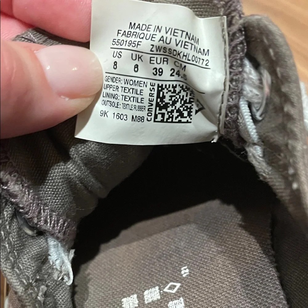 Converse Classic Brown and White Sneakers - Picture 2 of 2